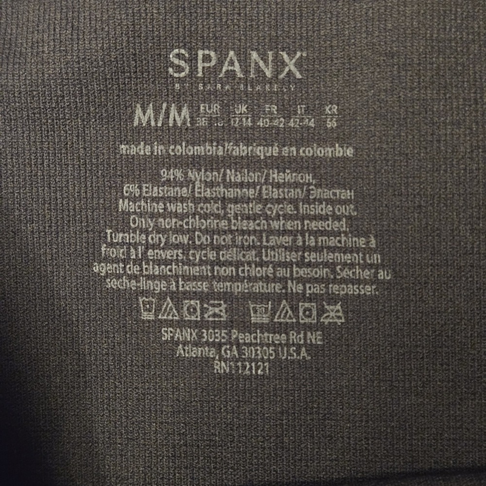 SPANX Look At Me Now Seamless Leggings Dark Camo Size Medium EUC Worn Once - Picture 7 of 8